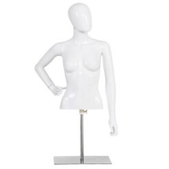 Female Half Body Mannequin with Adjustable Height and Arms