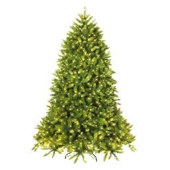 Pre-Lit Artificial Christmas Tree with 8 Lighting Modes and Foldable Metal Stand-6FT