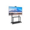 Mobile TV Stand Rolling TV Cart with Camera Shelf and AV Shelves