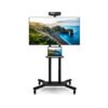 Mobile TV Stand Height Adjustable TV Cart with Lockable Wheels