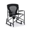 Outdoor Rocker Camping Chair Portable Foldable Rocking Chair-Black