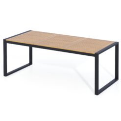 8-Person Outdoor Acacia Wood Dining Table Rectangular Patio Table