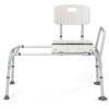 Sliding Tub Transfer Bench Adjustable Inside Bathtub Chair with Safety Belt