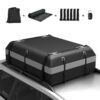 600L Waterproof Rooftop Cargo Carrier Bag Luggage Lock-Grey