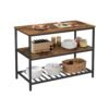 3 Shelves Kitchen Island