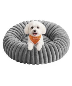 Dog Bed Medium Cat Bed with Soft Padding 60 cm Dove Grey