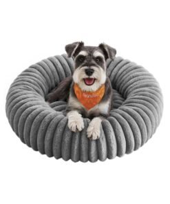 Dog Bed Large Cat Bed with Soft Padding 70 cm Dove Grey