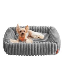Dog Bed Medium Dog Sofa Bed Soft Padding 71 x 55 x 18 cm Dove Grey