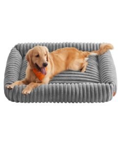 Extra Large Dog Sofa Bed Soft Padding 120 x 85 x 23 cm Dove Grey