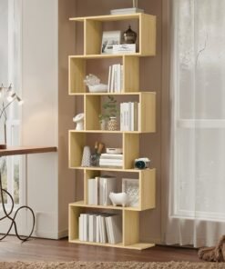 Bookshelf, 6-Tier Bookcase, Room Divider