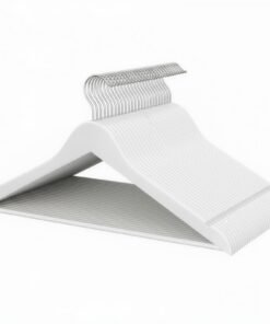 Set of 30 Clothes Hangers, Solid Birch Wood, Space Saving Coat Hangers with 360° Swivel Hooks