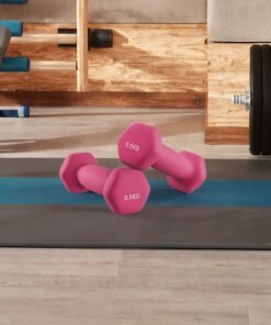 Neoprene Set of 2 Dumbbells, 2 x 0.5 kg, for Workout