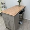 Breakfast Bar Table Tall Kitchen Island Storage Dining Rustic Coffee Cupboard