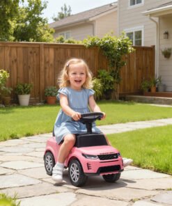 AIYAPLAY Land Rover Licensed Toddler Ride on Car with Horn, Engine Sounds, Under-Seat Storage, for 18-36 Months, Pink
