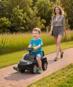 AIYAPLAY Land Rover Licensed Toddler Ride on Car with Horn, Engine Sounds, Under-Seat Storage, for 18-36 Months, Black