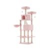206 cm Large Multi-Level Cat Tree with 13 Scratching Posts Jelly Pink