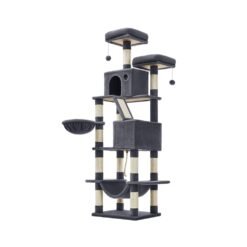 206 cm Large Cat Tower with 13 Scratching Posts