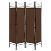 6 Feet 4-Panel Light Weight Room Divider with Polyester Cloth-Brown