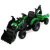 3 in 1 Ride on Tractor and Trailer with Shovel Bucket-Green