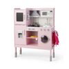 Height Adjustable Wooden Kid Play Kitchen Set with Light-Pink
