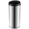 Touchless Trash Can with Motion Sensor Control and Manual Control-Silver