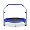 101cm Foldable Trampoline with 4-Level Adjustable Handle for Adults-Blue