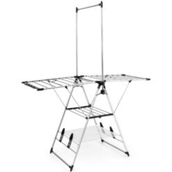 Clothes Drying Rack with 6-Level Adjustable Height