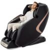 Full Body 3D Massage Recliner Chair with Double SL Track and 12 Auto Mode-Black