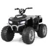 24V Ride-On ATV Toy Car with LED Lights and Wireless Connection-Black