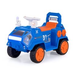 6V Kids Ride-on Car with Music with Radar and Alarm Button-Navy