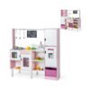 2-in-1 Kids Kitchen and Market Double-sided Play Kitchen-Pink