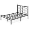 Double/King Size Platform Bed Frame with Branch-shaped Headboard-Double Size