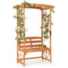 Patio Garden Arbor Archway with 2 Trellises for Climbing Plants Vines Grapes-Yellow