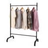 Heavy-Duty Metal Clothes Rack for Display and Storage-Black