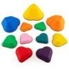 Set of 11 Kids Stepping Stones Balance Blocks with Full Edge-Multicolor