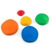 5Pcs Kids Stepping Stones Stackable Toddler River Stone Set-Multicolor