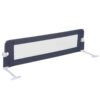 Foldable Bed Rail for Toddlers with Adjustable Safety Strap-Grey