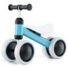 No Pedal Baby 4 Wheels Balance Bike with Non-slip Handlerbar-Blue