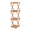 Free Standing Shoe Rack with Sturdy Wood Frame and Stable X-shaped Structure