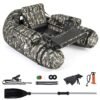 V-Shaped Fishing Float Tube with Adjustable Backpack Straps-Camouflage