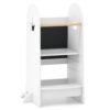 Multi-purpose Kids Kitchen Tower Children Standing Tower-White