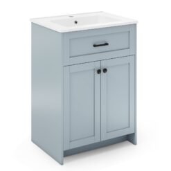 600mm Bathroom Vanity with Sink Bathroom Floor Vanity Cabinet-Grey