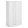 104cm Tall Kitchen Pantry Storage Cabinet with Doors and Adjustable Shelves-White