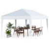 300 x 600 cm Portable Pop up Canopy Tent with Carry Bag-White