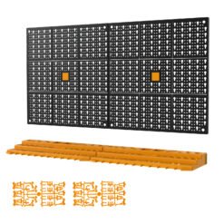 Wall Tool Storage Kit with 2 Storage Shelves and 50 Hooks