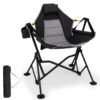 Oversized Hammock Camping Chair with Cup Holder-Black