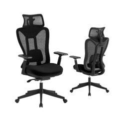 Ergonomic Mesh Office Chair High Back Executive Chair with Adjustable Lumbar Support-Black