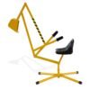 Sand Digger for Kids Sandbox Toy Digger with 360° Rotatable Function-Yellow