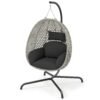 Hanging Egg Chair with Stand and Cushion