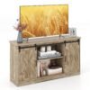 TV Stand with Adjustable Shelves for TVs up to 65 Inches-Grey